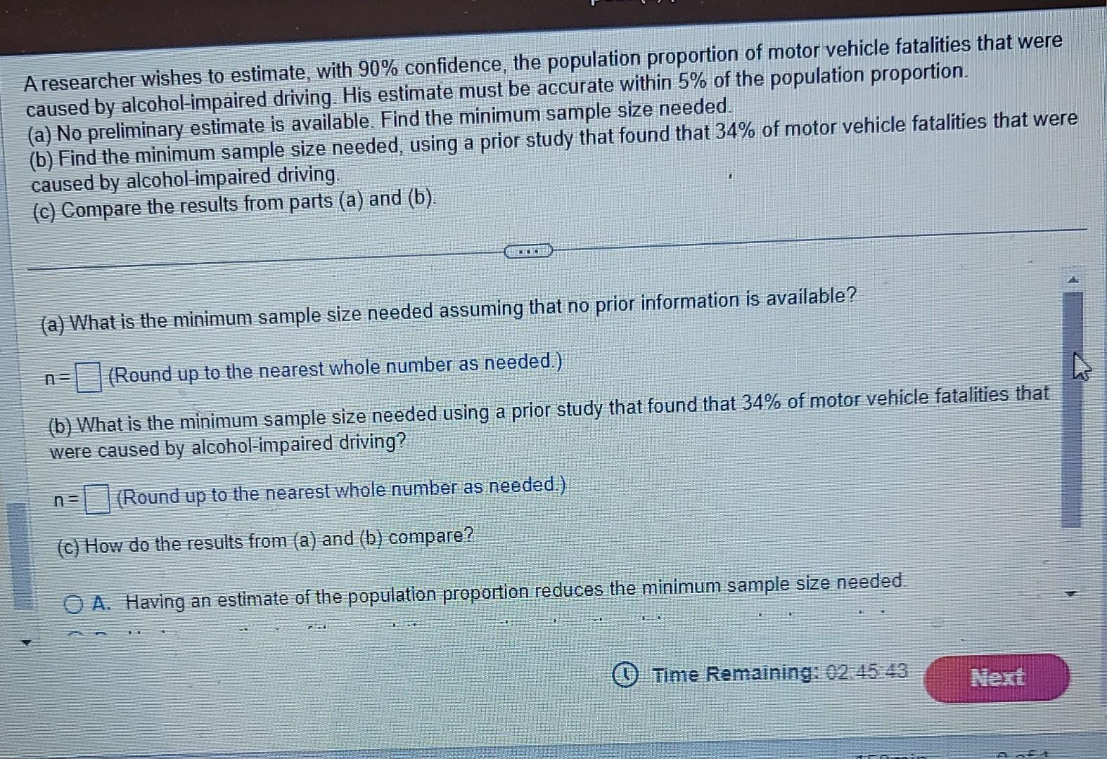Solved A researcher wishes to estimate, with 90% confidence, | Chegg.com