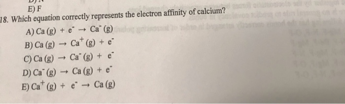 Solved Ef 18. Which Equation Correctly Represents The | Chegg.com Solved Ef 18. Which Equation Correctly Represents The | Chegg.com