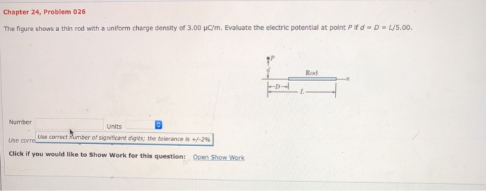 Solved Chapter 24, Problem 026 The figure shows a thin rod | Chegg.com