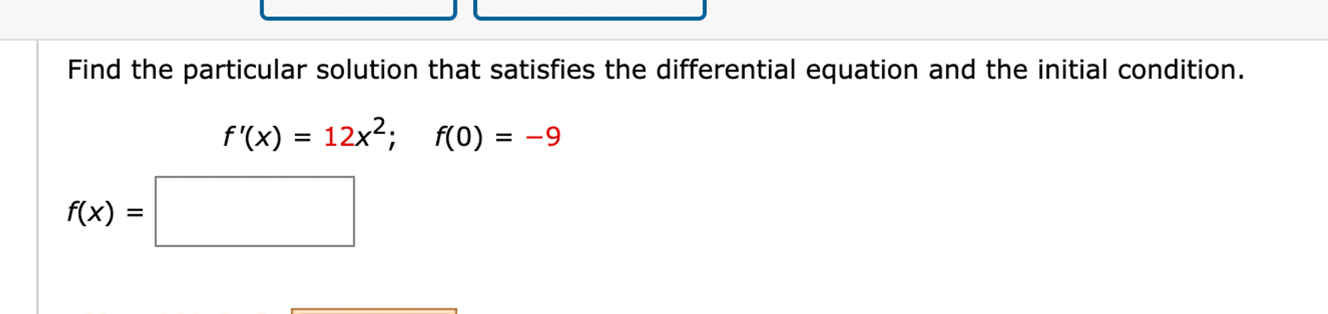 Solved Find the particular solution that satisfies the | Chegg.com