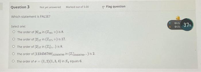 Solved Question 3 Not yet answered Marked out of 5.00 p Flag | Chegg.com