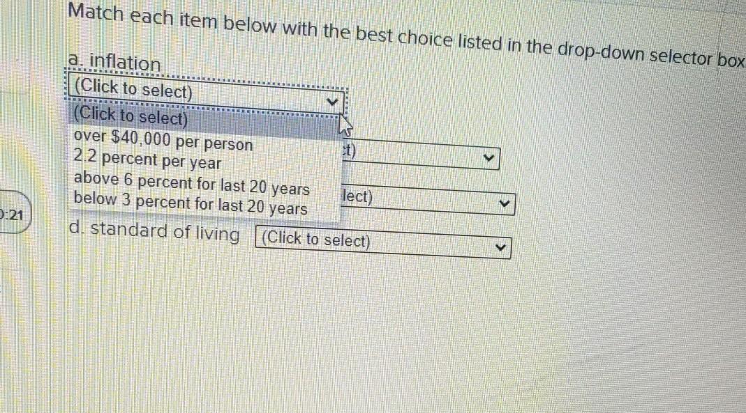 Solved Match each item below with the best choice listed in | Chegg.com