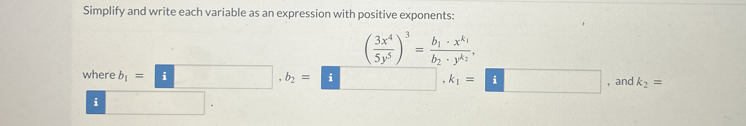 Solved Simplify and write each variable as an expression | Chegg.com