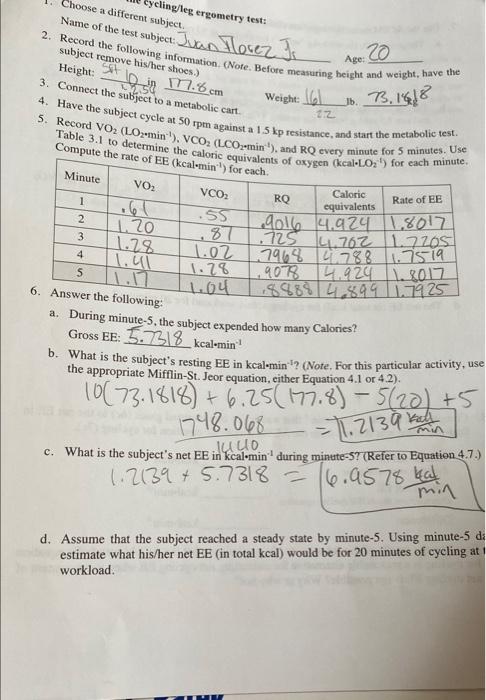 Solved Lab Activity 4.3: Application of the Energy Balance | Chegg.com