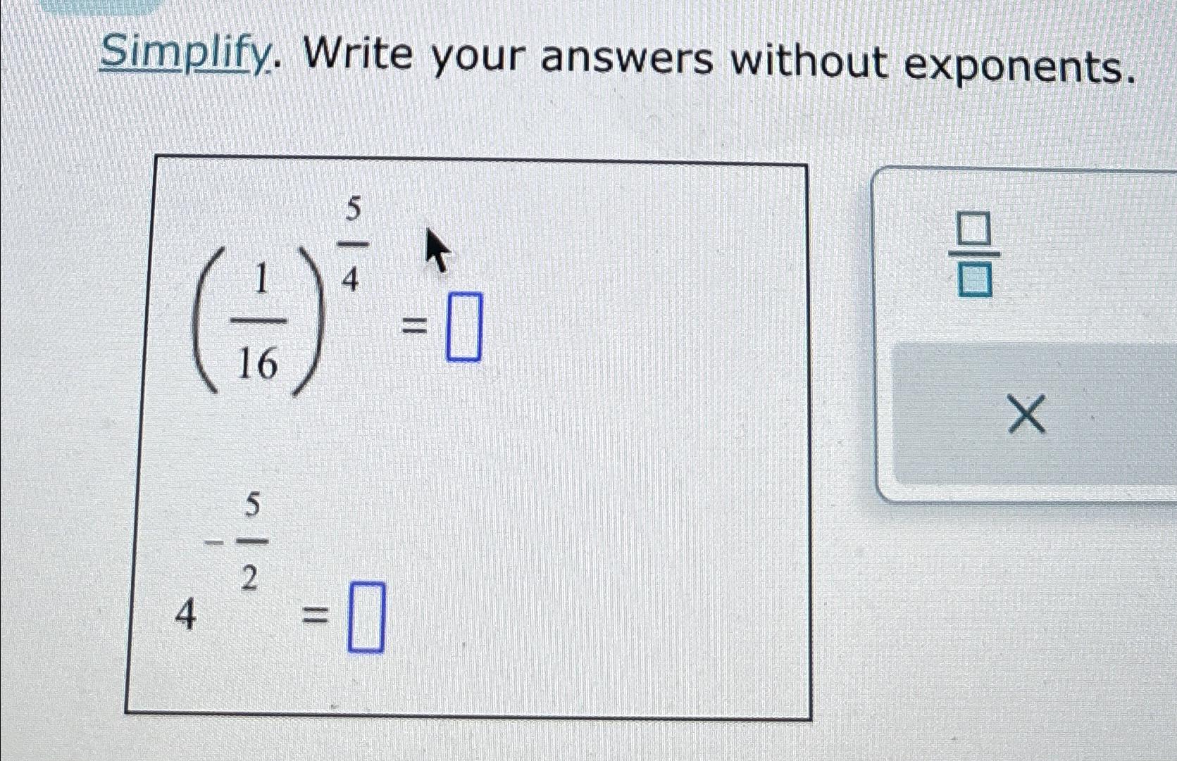 Solved Simplify. Write your answers without | Chegg.com