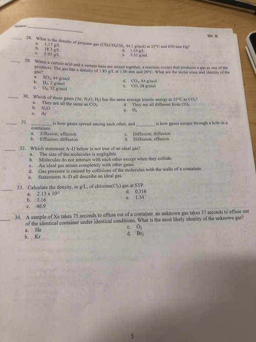 Name The Following Reaction Diven The Standard Chegg 