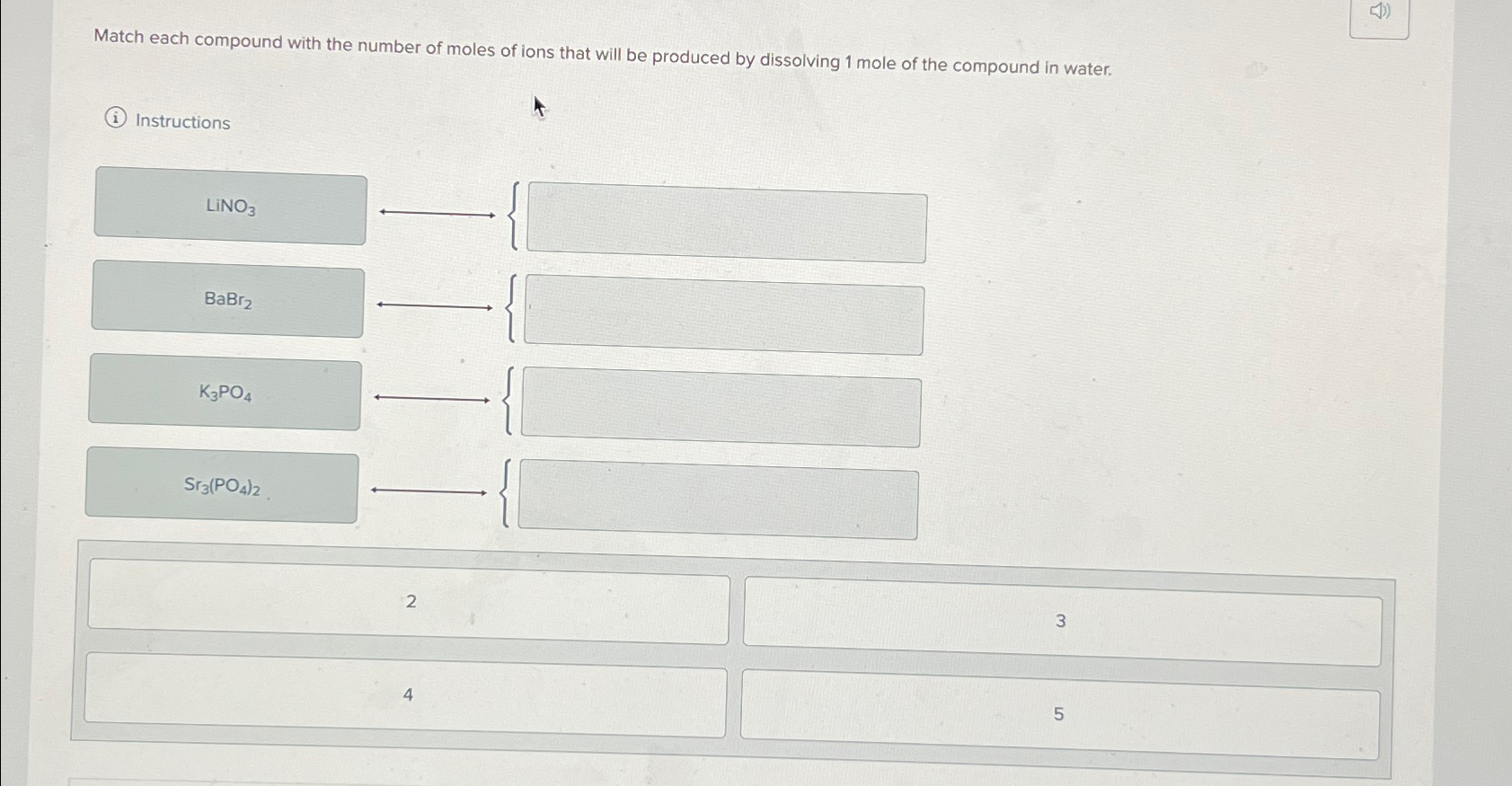 how to find number of moles of ions in a compound