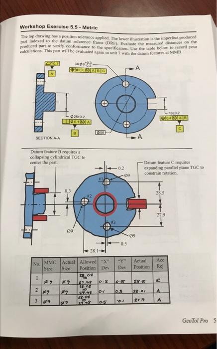 Solved Worksnop Exercise 5.1 - Metric Geolol ProGeoTol | Chegg.com