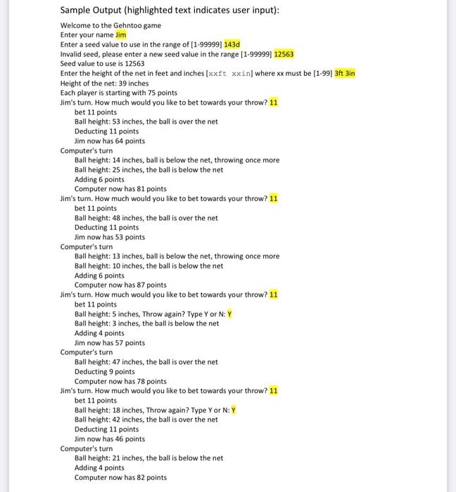 Solved Overview: In this project, you will write a C program | Chegg.com