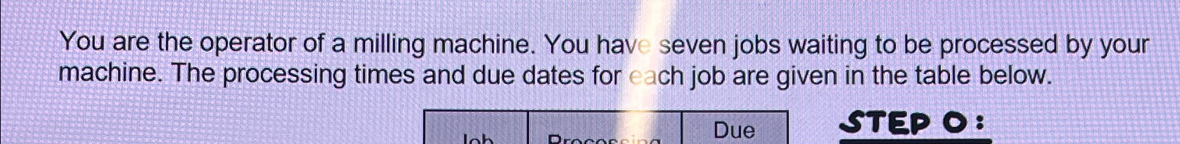 Solved You are the operator of a milling machine. You have | Chegg.com