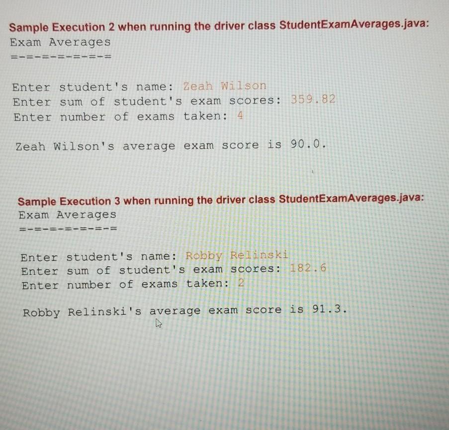 Solved Objectives: • Practice creating classes Assignment: | Chegg.com
