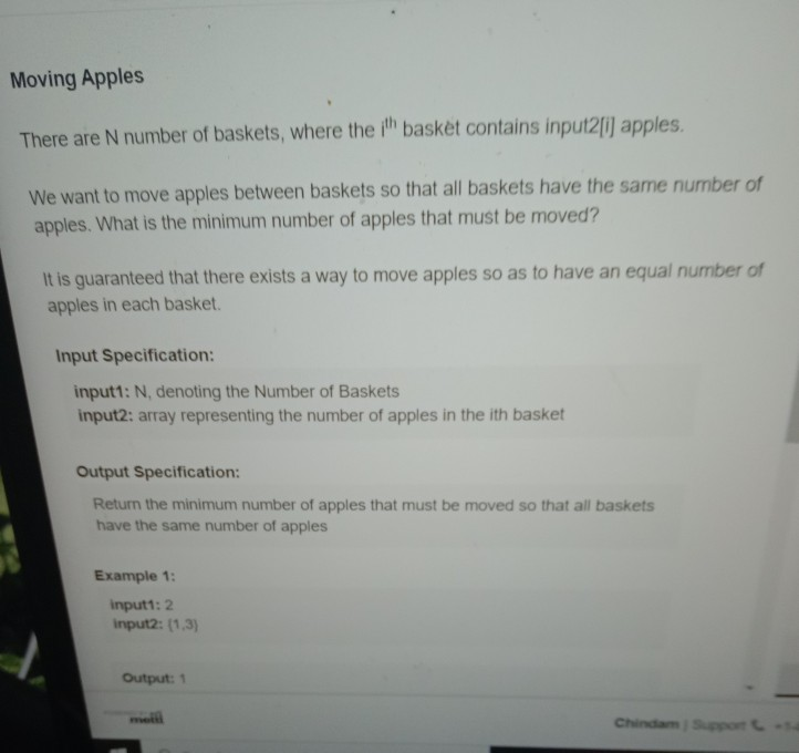 Answered: solution in python Moving Apples There are N numbe