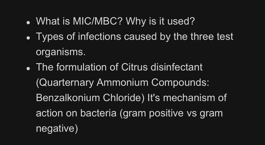 Solved • What is MIC/MBC? Why is it used? Types of | Chegg.com