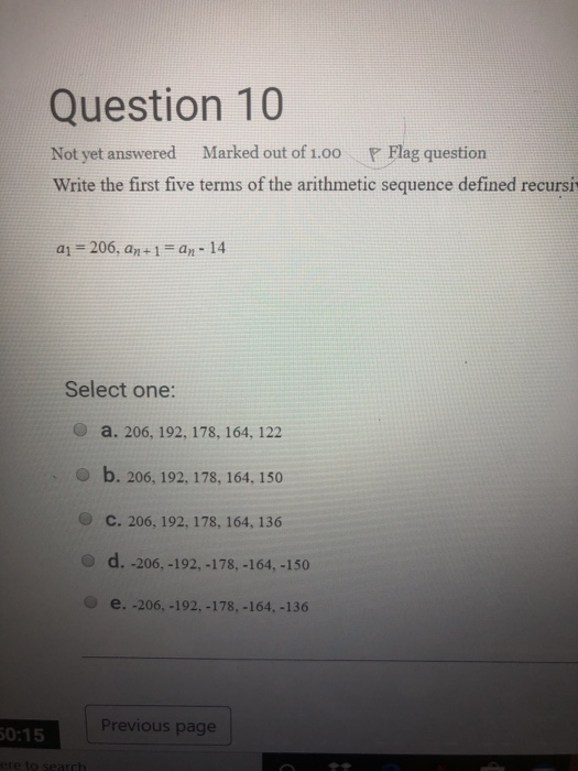 Solved Question 10 Not Yet Answered Marked Out Of 1.00 P | Chegg.com