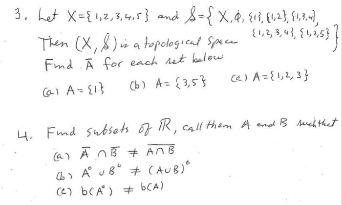 Solved 3. Let X={1,2,3,4,5} And &={X,ϕ,{1},{1,2},{1,3,4), | Chegg.com