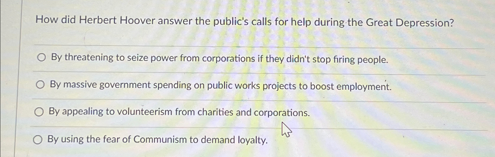 solved-how-did-herbert-hoover-answer-the-public-s-calls-for-chegg