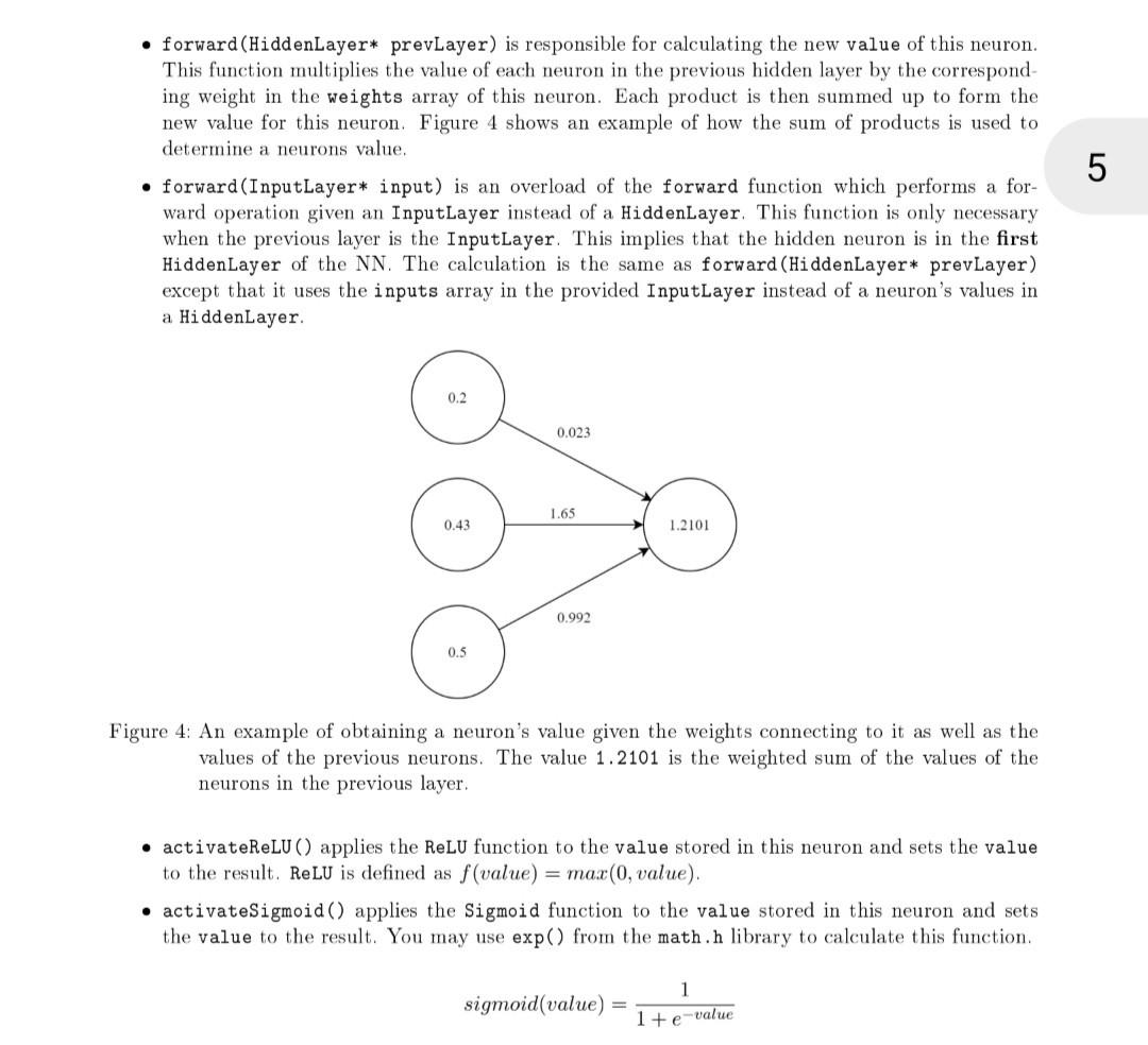 Solved Hidden Neuron The HiddenNeuron class represents a | Chegg.com