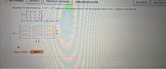 Solved Use the matrix P to determine if the matrices A and | Chegg.com