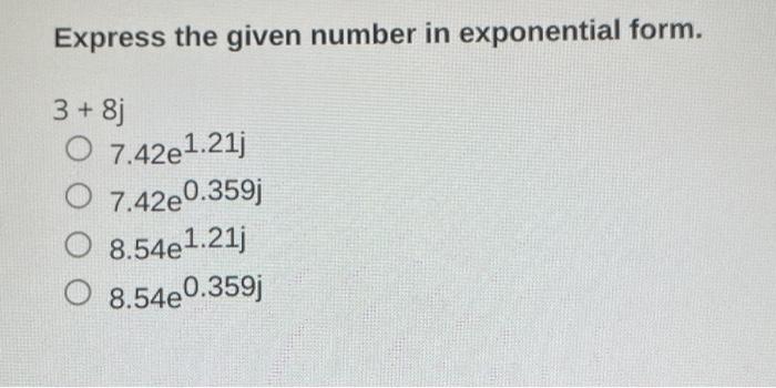 Solved Express the given number in exponential form. | Chegg.com