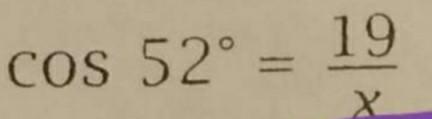 Solved 19 COS 52° | Chegg.com