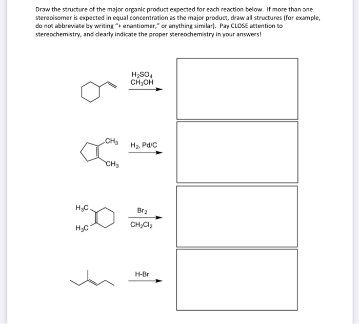 Solved Draw the structure of the major organic product | Chegg.com