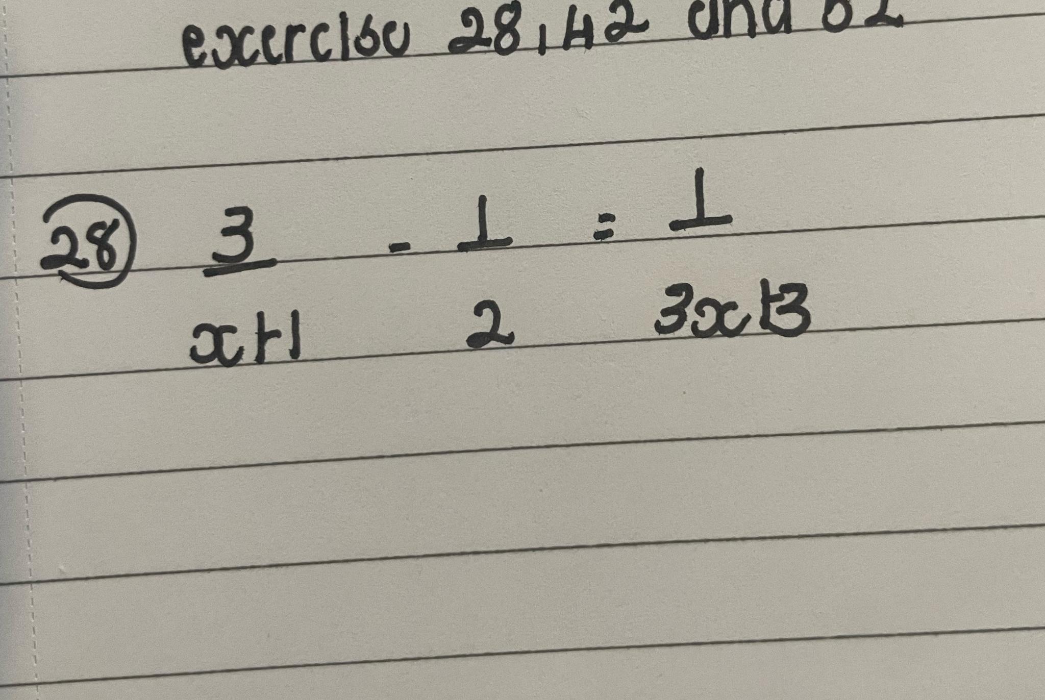 find x if 3 2x 3 1 28