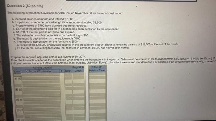 Solved Question 2 [50 points] The following information is | Chegg.com