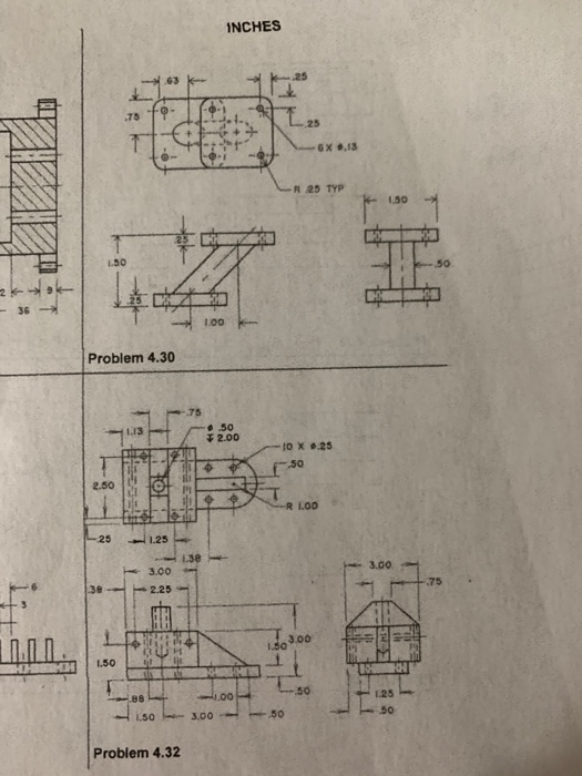 Solved PICTORIAL DRAWINGS Problems 4.29-4.32 The Following | Chegg.com