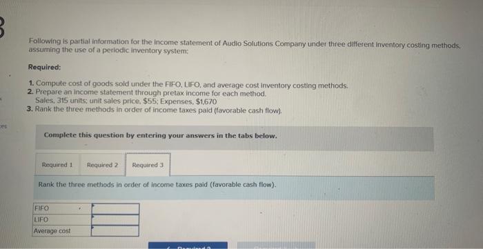 Solved E7-5 (Algo) Calculating Ending Inventory And Cost Of | Chegg.com