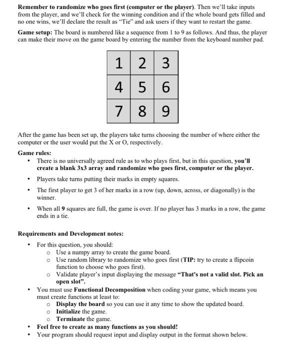 Solved Question 1 Noughts and Crosses Game According to