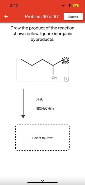 Solved Draw the product of the reaction shown below. Ignore | Chegg.com
