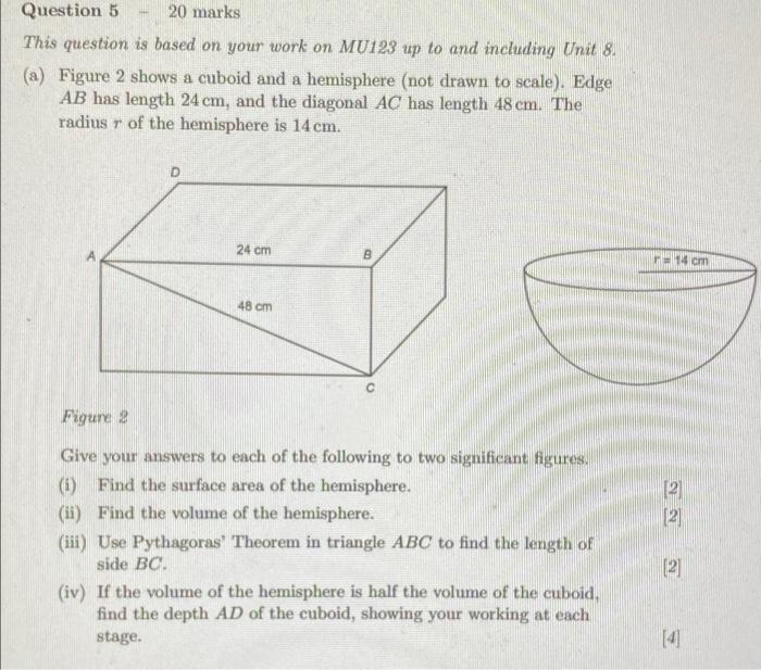 Solved Question 5 20 marks This question is based on your | Chegg.com