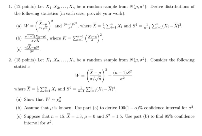 Solved 1 12 Points Let X1 X2 Be A Random Sam Chegg Com