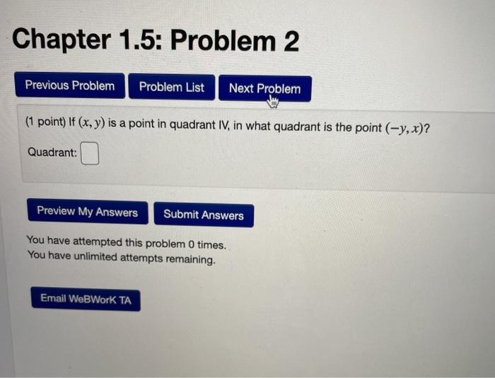 Solved Chapter 1.5: Problem 1 Previous Problem Problem List | Chegg.com