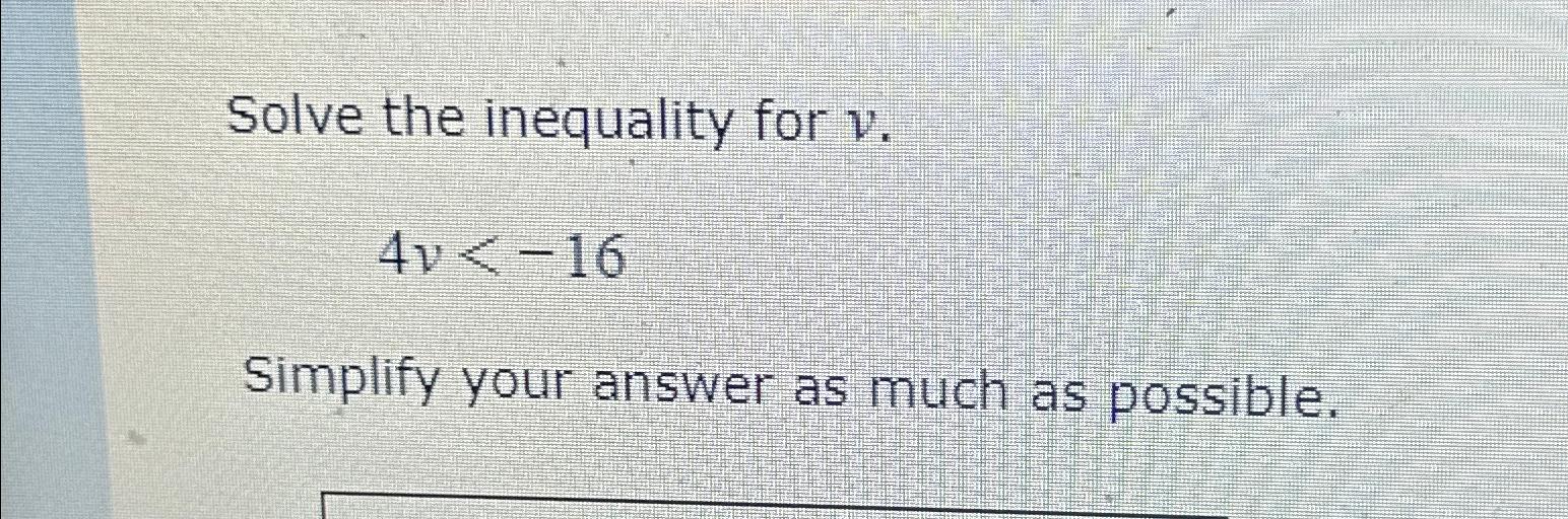 Image Result For Free Solve For V In The Inequality V Textgreater