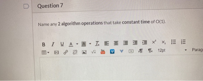 Solved Name 2 examples of sorting algorithm with time | Chegg.com