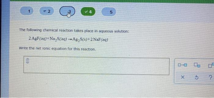 Solved 2 5 The following chemical reaction takes place in | Chegg.com