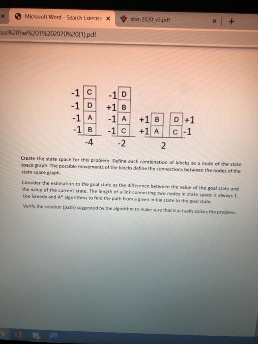 Artificial Intelligence Exercise: Search Algorithms | Chegg.com