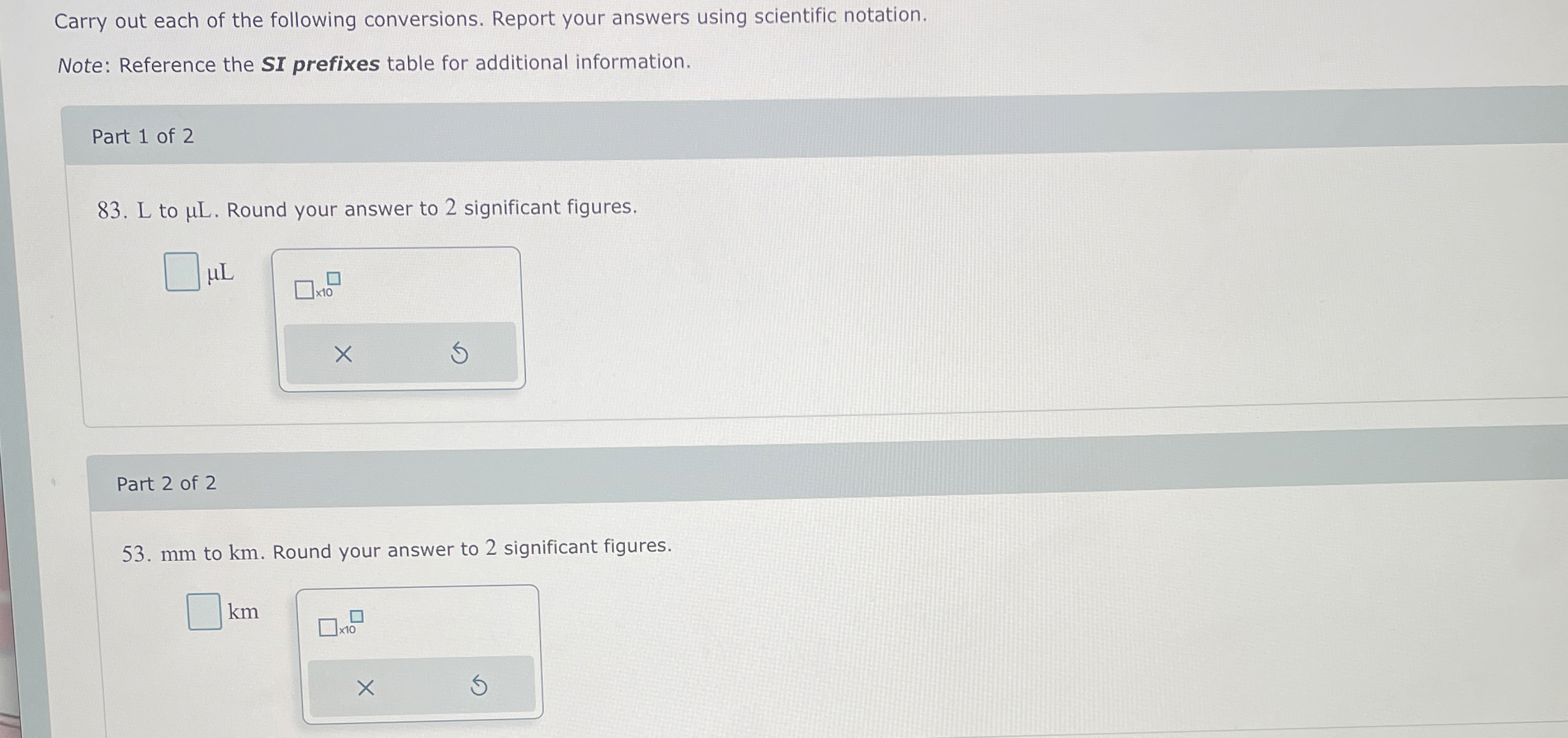 Solved Carry out each of the following conversions. Report | Chegg.com