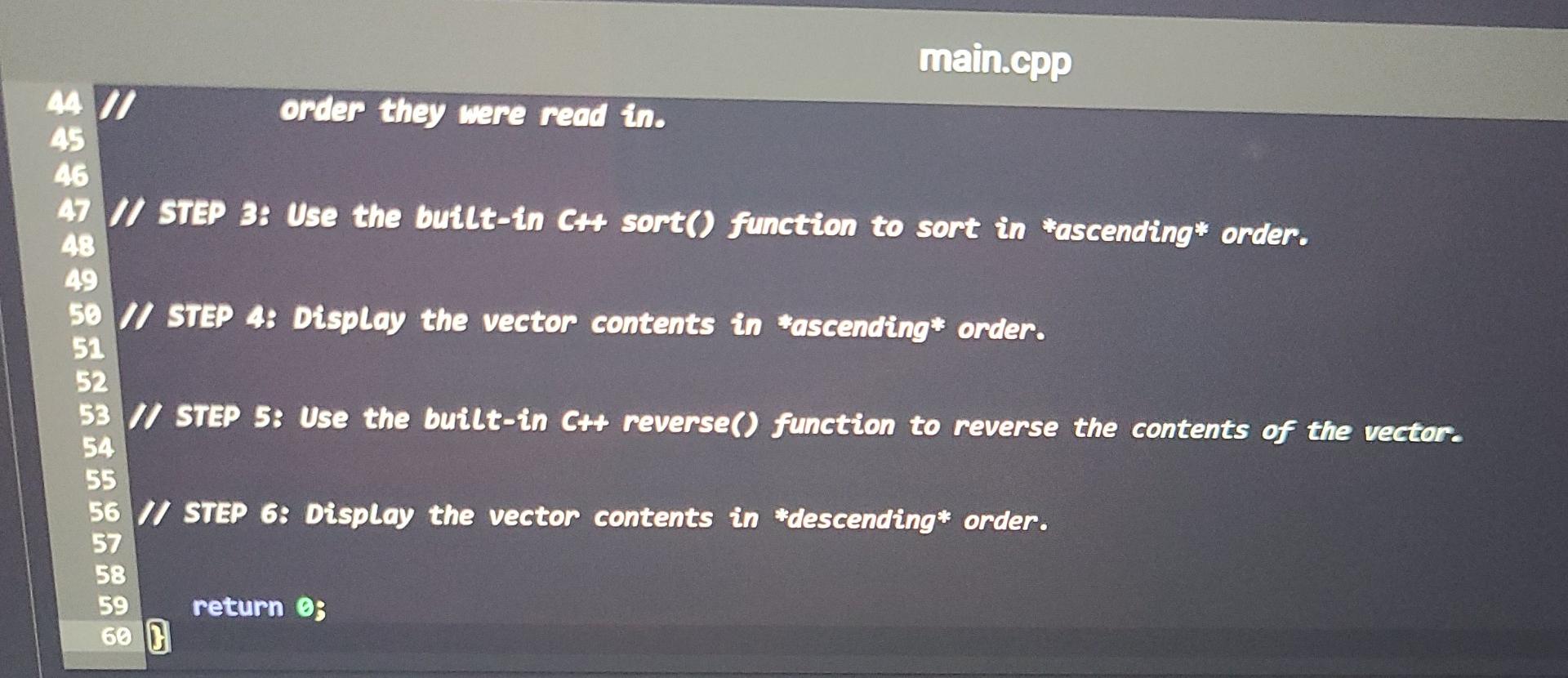 Solved zyBooks catalog Help/FAC 5.17 LAB: Using sort() on a | Chegg.com