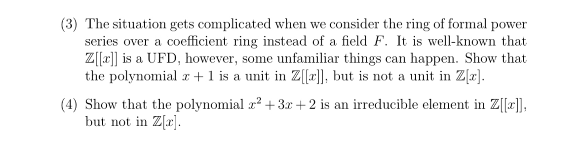 Solved (3) ﻿The situation gets complicated when we consider | Chegg.com