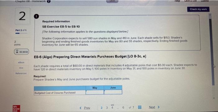 Solved Required Information SB Exercise E8-5 To E8-10 [The | Chegg.com