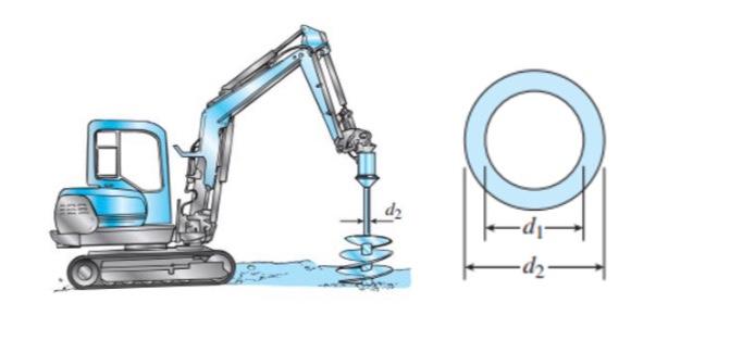 Solved 3. A hollow steel shaft used in a construction auger | Chegg.com