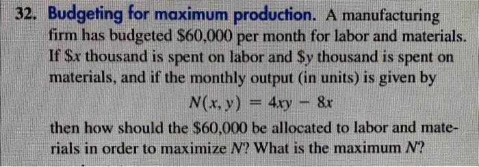 Solved Use The Method Of Lagrange Multipliers In Problems | Chegg.com