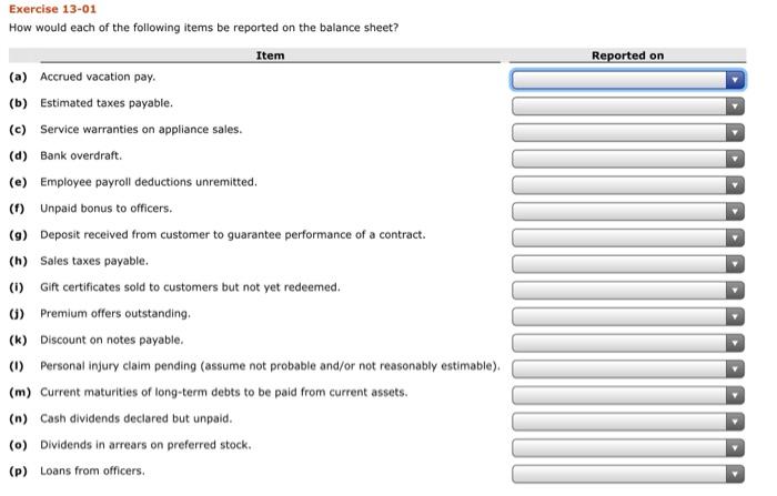 solved-exercise-13-01how-would-each-of-the-following-items-chegg