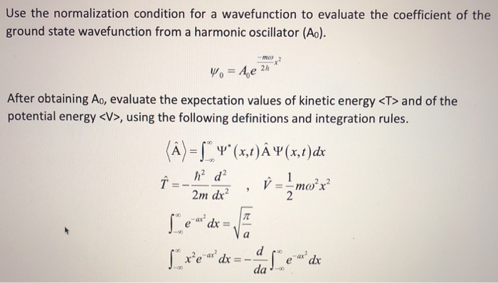 Solved Use The Normalization Condition For A Wavefunction To | Chegg.com