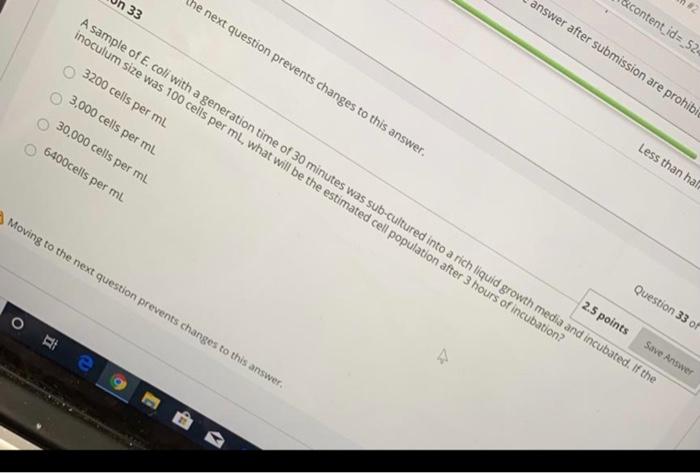 Solved Question 15 2.5 points Save Answer Test bacterium did | Chegg.com
