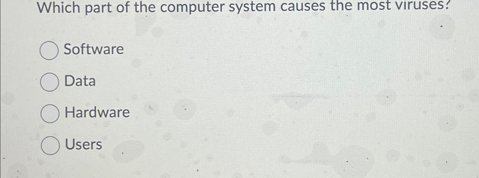 Solved Which part of the computer system causes the most | Chegg.com