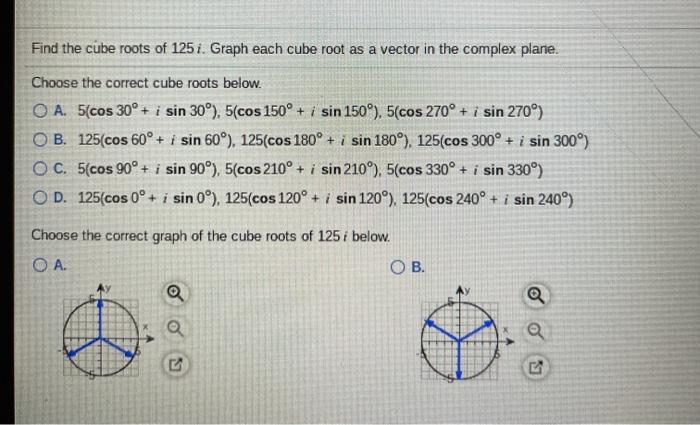 solved-find-the-cube-roots-of-125i-graph-each-cube-root-as-chegg