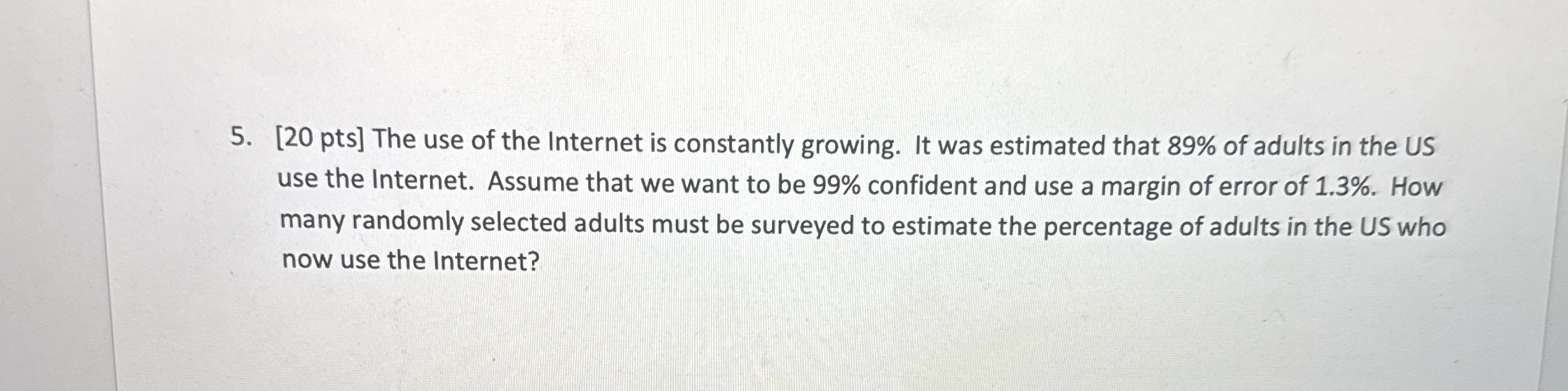 Solved [20 ﻿pts] ﻿The use of the Internet is constantly | Chegg.com
